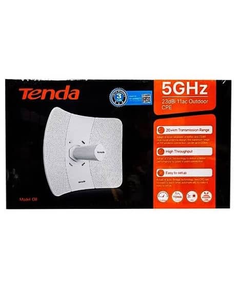 Tenda O8 Outdoor 5Ghz Device - New Stock - Cash on Delivery Available 0