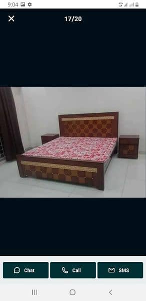 kikar wood double bed factory ret 8