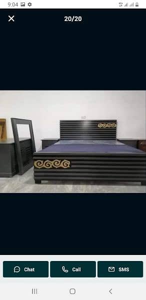 kikar wood double bed factory ret 9