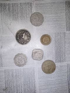 Old antique coins