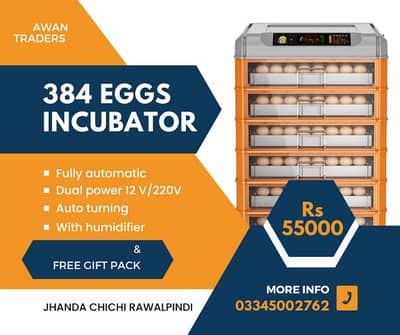 Weqin company 36 Eggs to 448 Eggs Dual powder Incubator's 18