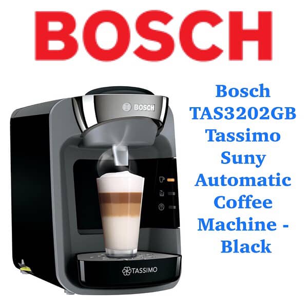 Bosch TAS3202GB Tassimo Suny Automatic Coffee Machine - Black 0