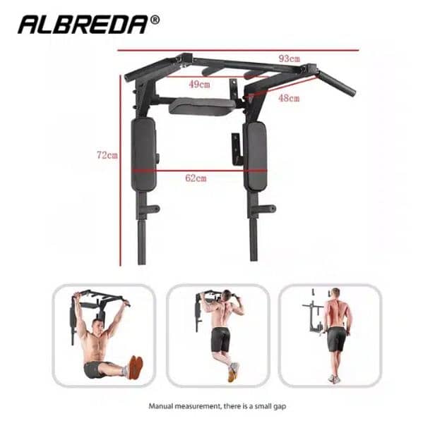 MULTI-FUNCTION EXERCISE BAR:Different grip positions allow 03020062817 3