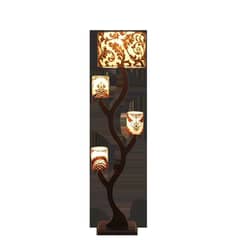 Atham Wooden Floor Lamp Apnabazar