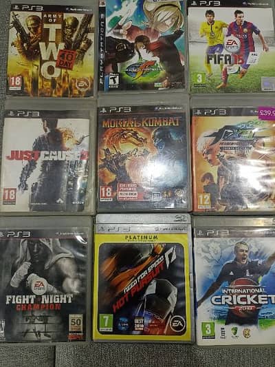 9 CD's For Playstation 3