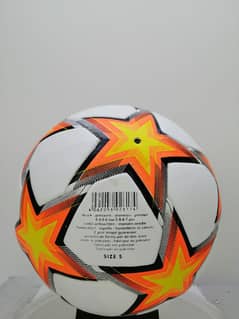 Football Star Panels Orange Yellow Thermo Football Soccer ball Thermo