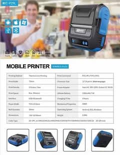 Mini Size Thermal Printer Bluetooth or Wireless Receipt Printer