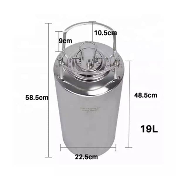 19L Ball lock syrup tank keg cylinder for soda machine 2