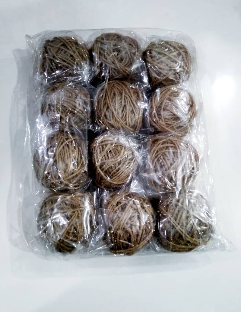 12 piece pack of Jute Rope Natural Color 0