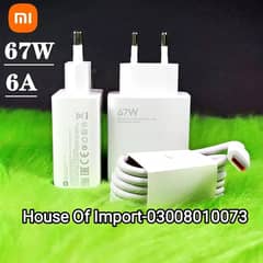Mobile Charger for Mi Xiaomi or Redmi All Mobiles | Adopter & Cable (F