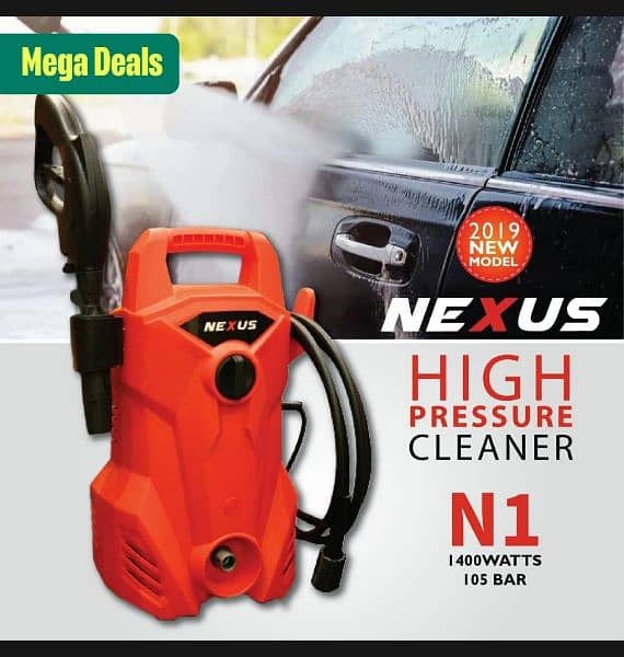 NEXUS PRESSURE WASHER N1 105 BAR - 1400WATTS - SELF PRIMING - 1 0