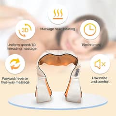 U Shape Neck Massager 3D Infrared Heat Kneading Back Massager Massage 0