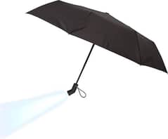 Automatic umbrella with flashlight