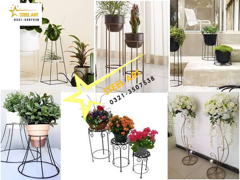 Metal flower stands , Plant Stands, Planters, Flower Basket, Frame 1