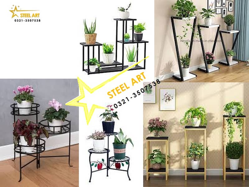 Metal flower stands , Plant Stands, Planters, Flower Basket, Frame 3