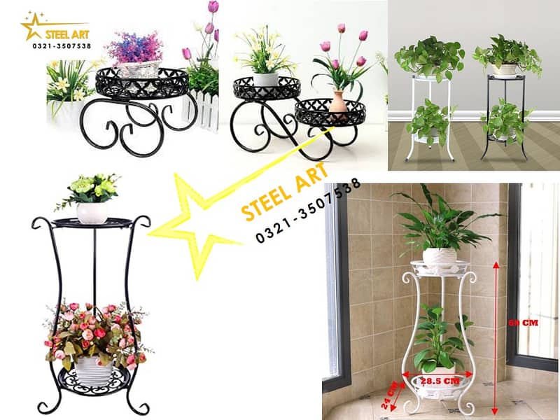Metal flower stands , Plant Stands, Planters, Flower Basket, Frame 7