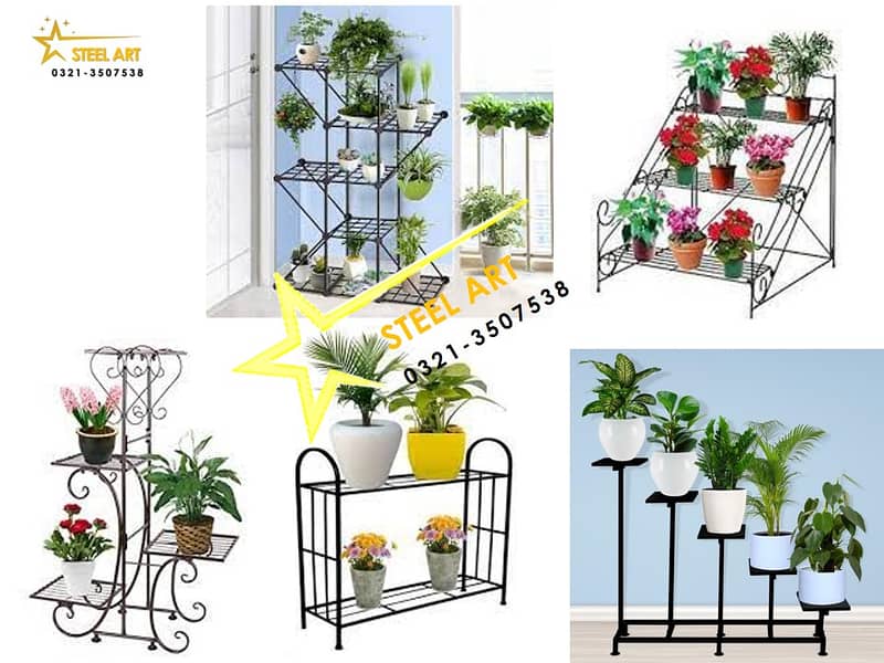 Metal flower stands , Plant Stands, Planters, Flower Basket, Frame 8