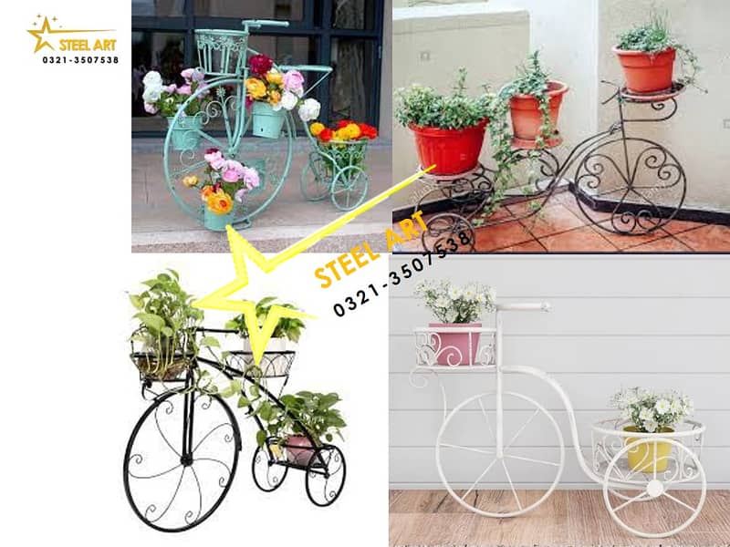 Metal flower stands , Plant Stands, Planters, Flower Basket, Frame 9