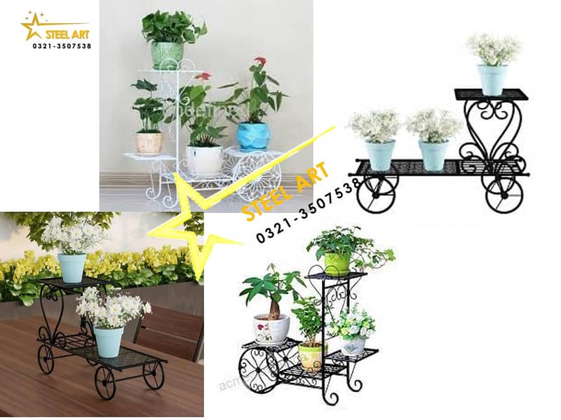 Metal flower stands , Plant Stands, Planters, Flower Basket, Frame 10