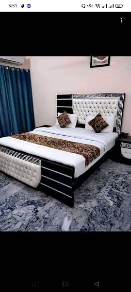 double bed king size , bed set , wooden , bedroom set 10