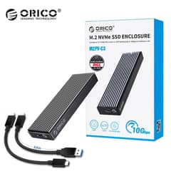 ORICO M. 2 NVMe SSD Enclosure, USB 3.1 Gen 2 (10 Gbps)  Description: OR