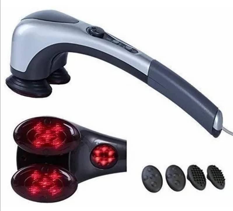 Electric Twins Heads Heating Full Body Vibrating Massager Machine 1