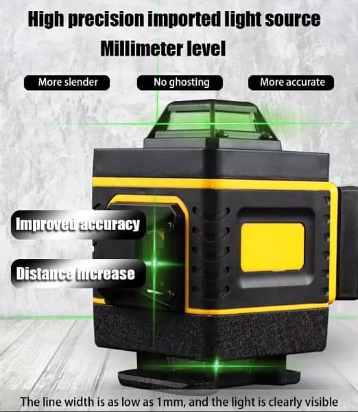 Box Pack New Self Green Laser Level 16 Line 4D 1