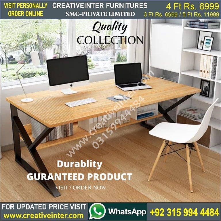 Office table desk sofa bed set chair workstation study computer 0