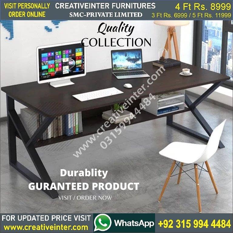 Office table desk sofa bed set chair workstation study computer 16