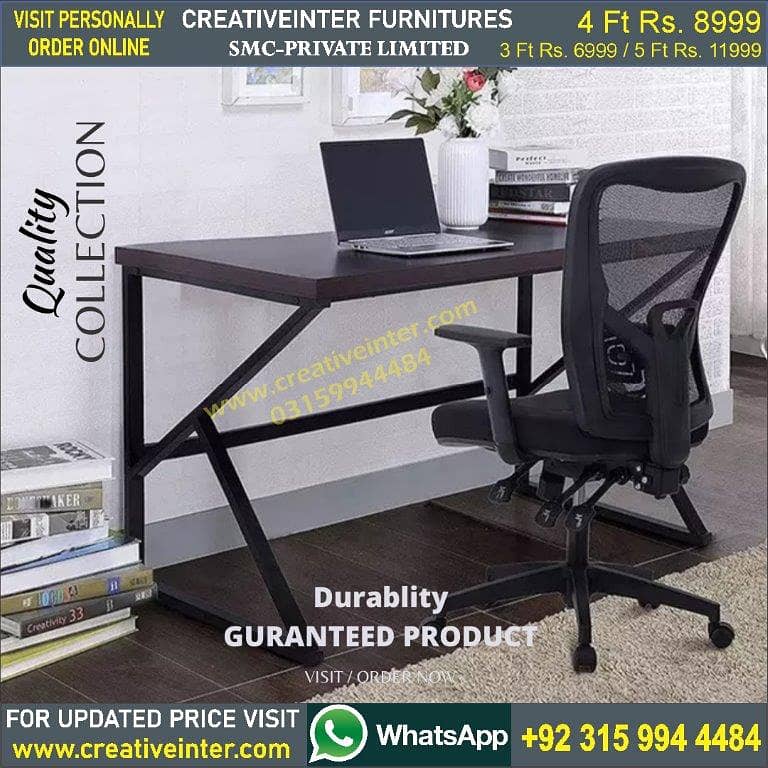 Office table desk sofa bed set chair workstation study computer 17