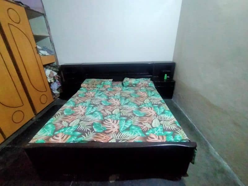 A bed with two side table, 8