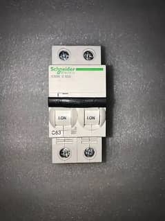 Schneider iC60N 2P 63A C Miniature Circuit breaker