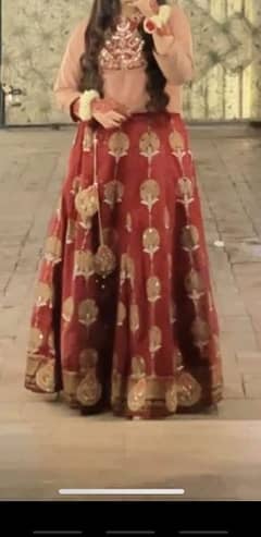 2 pc langa choli zara ahmed fancy