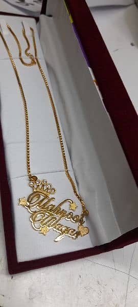Gold plated name locket RAMZAN offer 1200 k bajay 700 mai 2