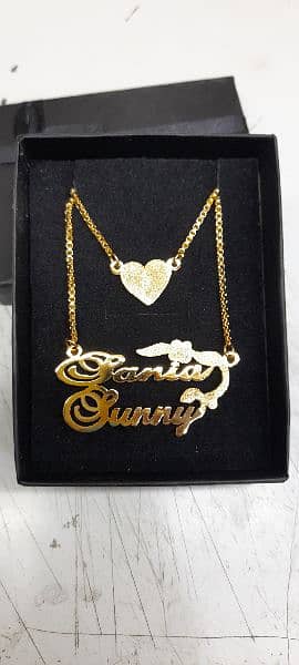 Gold plated name locket RAMZAN offer 1200 k bajay 700 mai 6