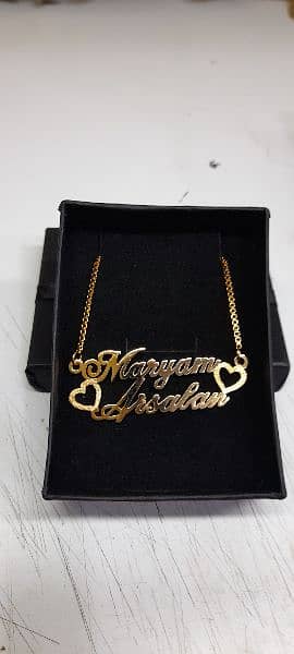 Gold plated name locket RAMZAN offer 1200 k bajay 700 mai 7