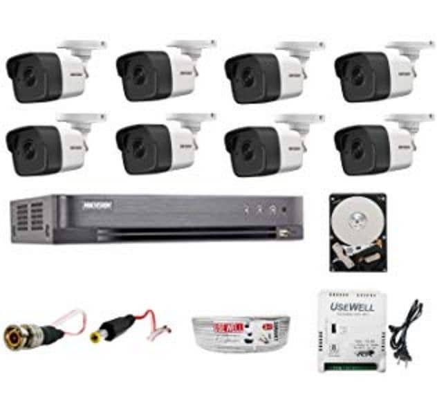 2mp 4 cctv cameras with Fitting 5