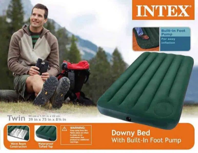 Intex Inflatable Classic Single Airbed Camping Mats Mattress - Buy In 5