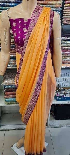 Zarnash latest Saree 2