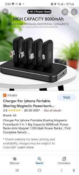 Power Bank 4 piece and charging bank 2