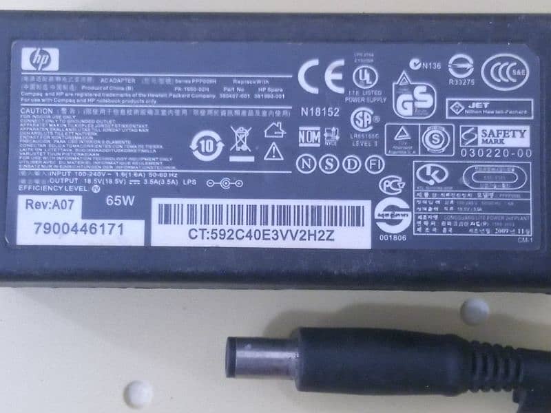 Adapter Power supply Charger  HP laptop 0
