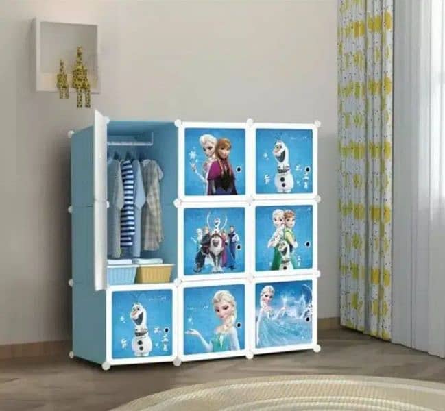 9-Cube Plastic Cabinet, Books and Shoe Rack Simple colour and ot 4