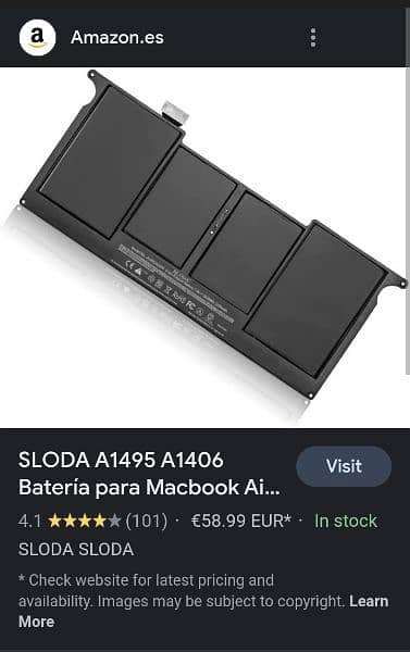 A1495/A1406 Laptop Battery Li-Polymer 15