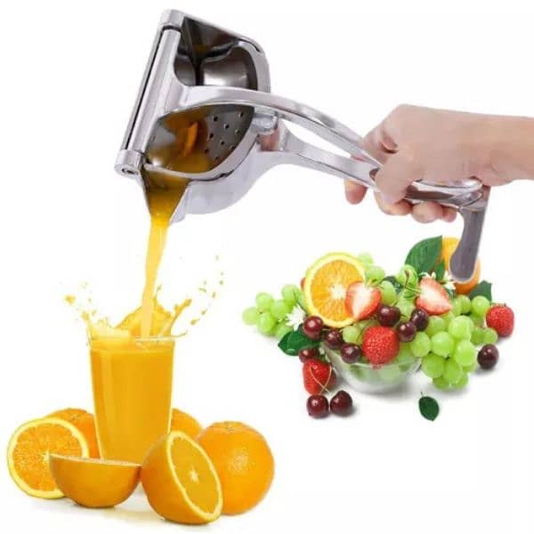 Manual Juicer, Fruit Squeezer Aluminum Alloy Hand Pressure Juicer 4