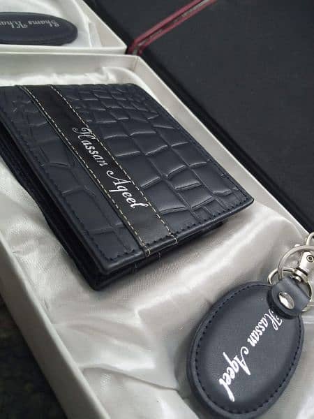 customize Name wallet key chain And pen 1