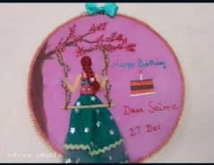 Birthday Embroided Hoop