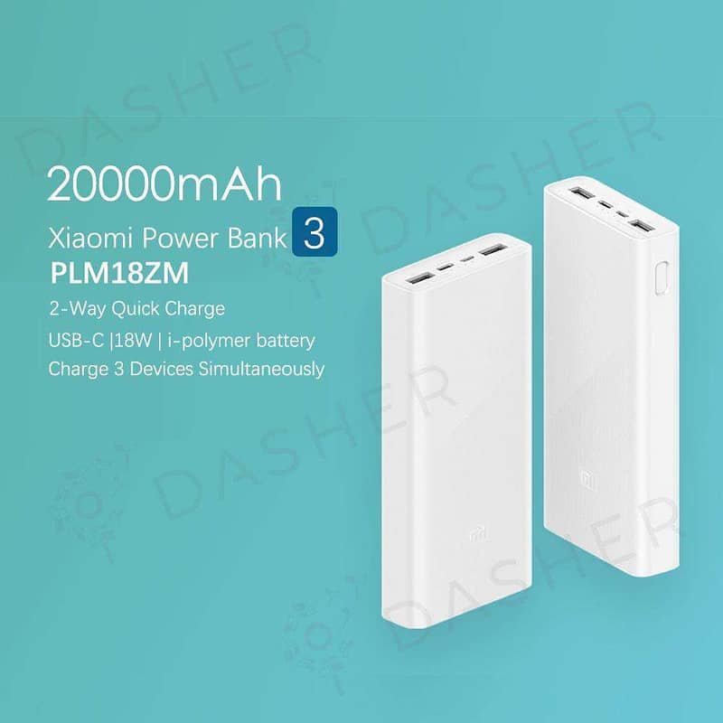 Xiaomi Power Bank 3 PLM18ZM 20000mAh 18W TwoWay Quick Charge Type C MI 3