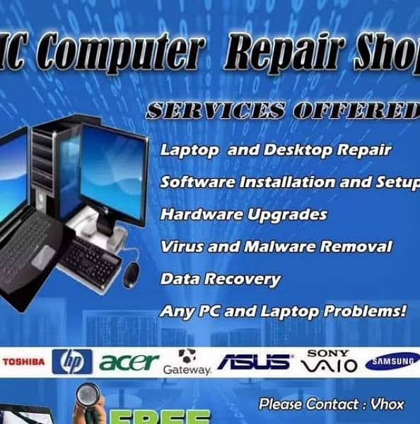 Computer service and repair, networking services, data recovery etc 0