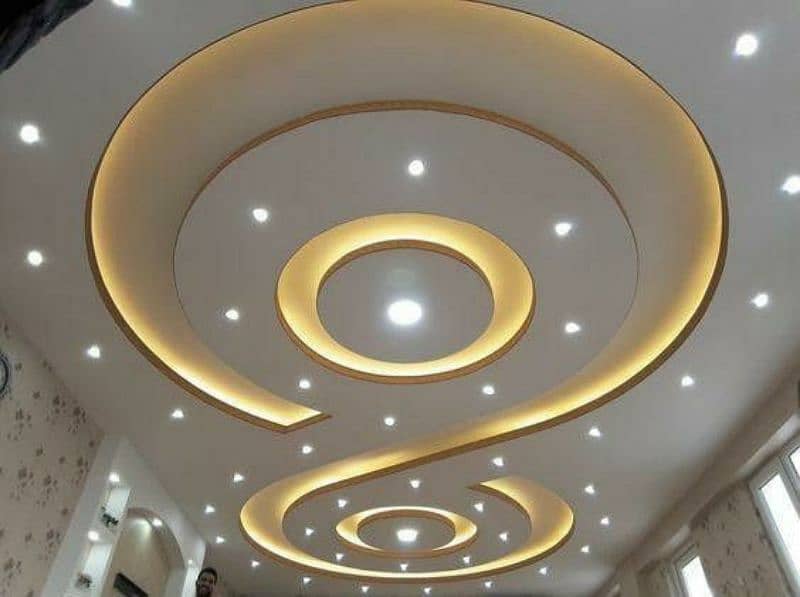 False Ceiling, Vinyl Flooring, Wallpaper, Gypsum Ceiling 0