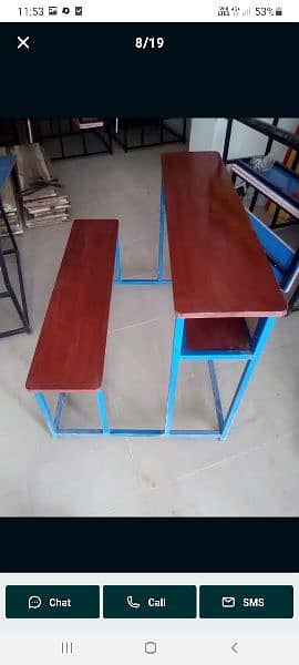 school-collage-furniture-desk bench-chairs-iron chair-iron desk bench 5